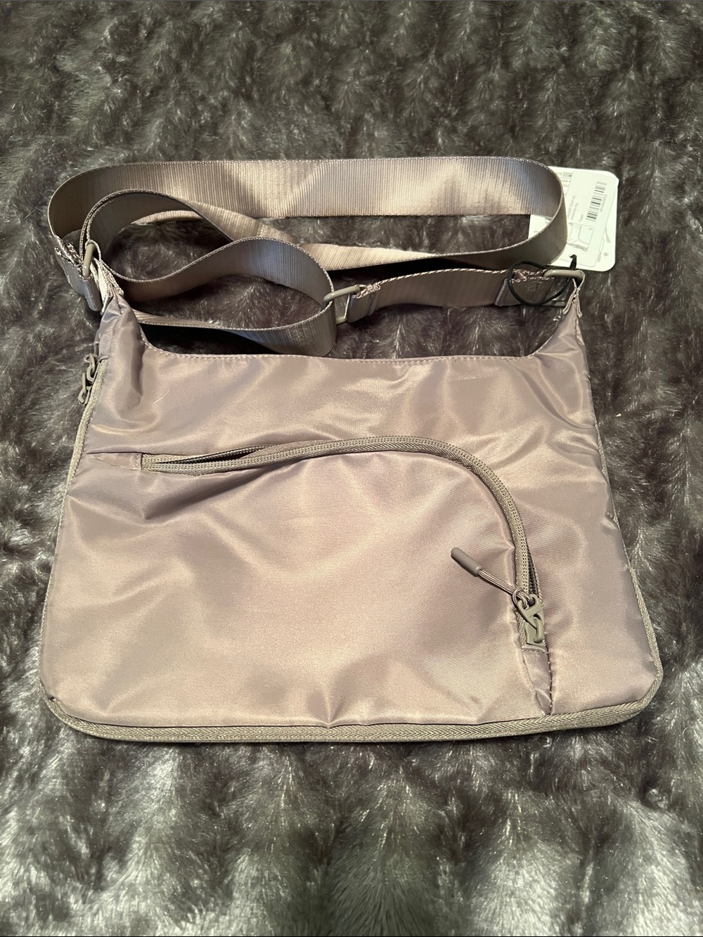 Kyodan Nylon Crossbody Bag in Taupe - Picture 3 of 3